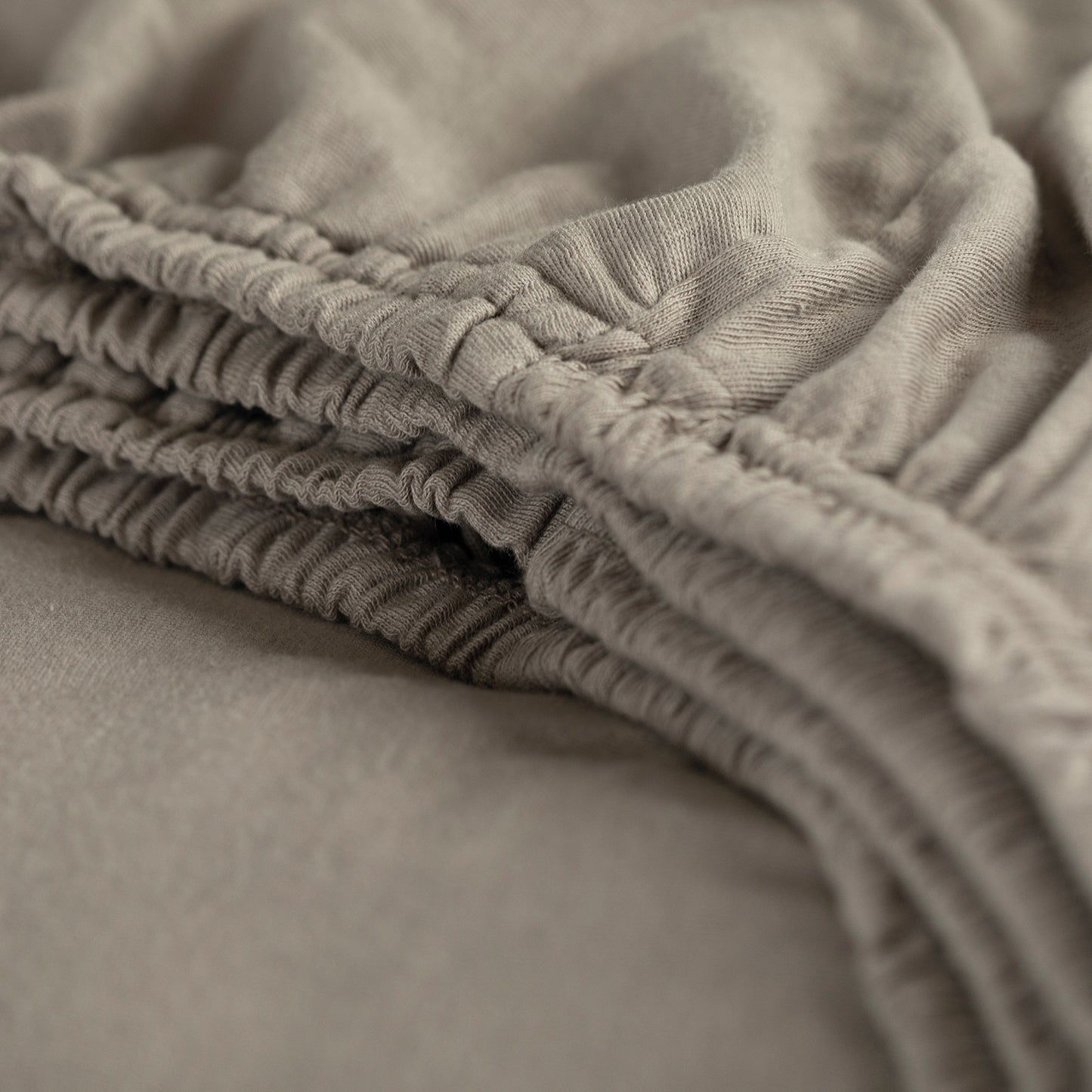 Topper hoeslaken double jersey taupe