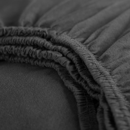 Fitted sheet double jersey anthracite