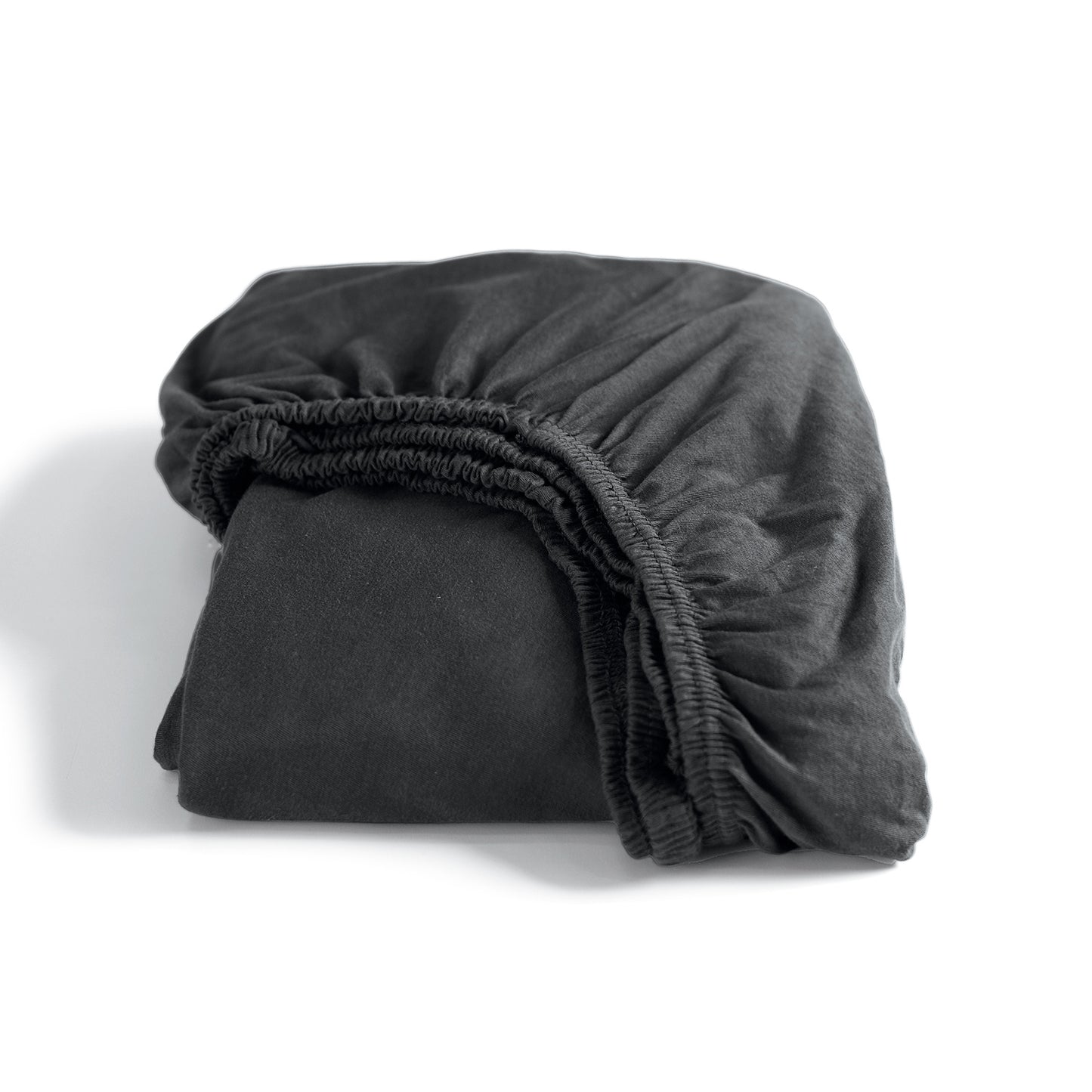 Hoeslaken double jersey hoge hoek antraciet