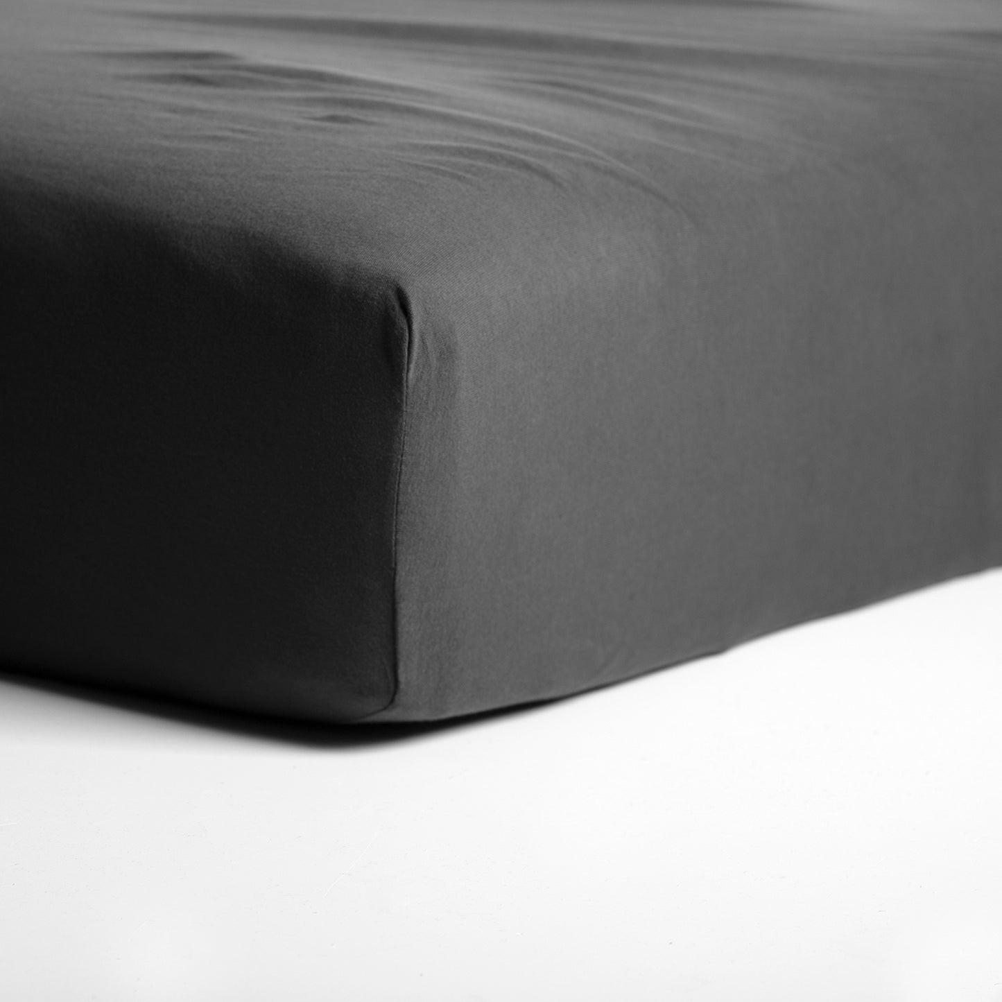 Hoeslaken double jersey hoge hoek antraciet