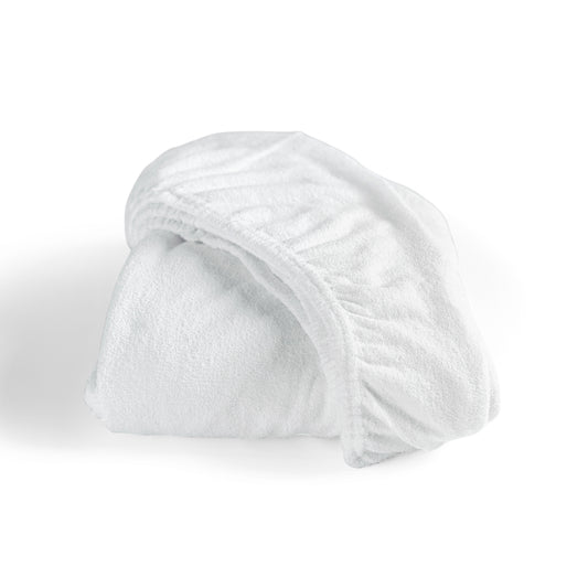 Spannbettlaken Frottee weiß