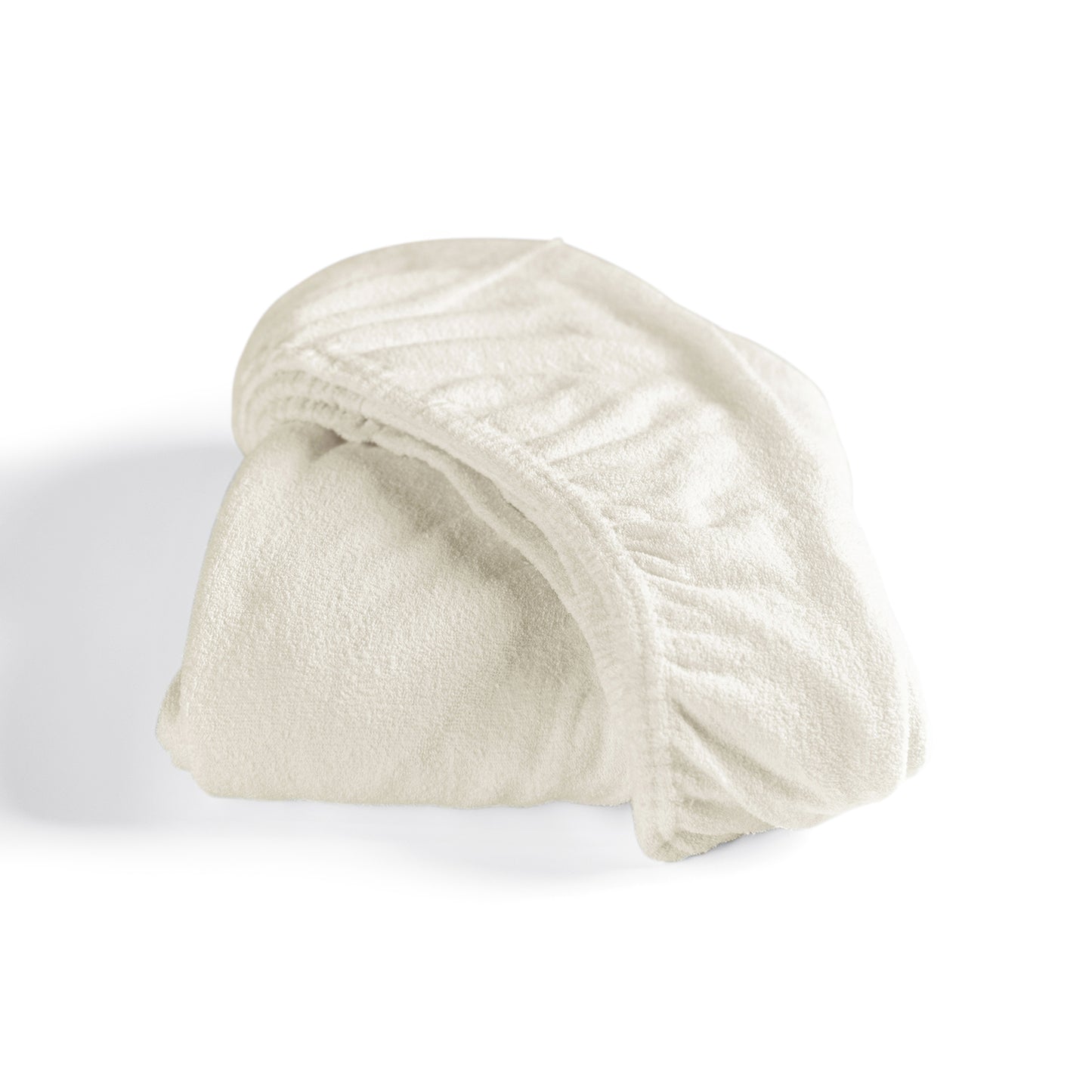 Fitted sheet terry cloth ivory