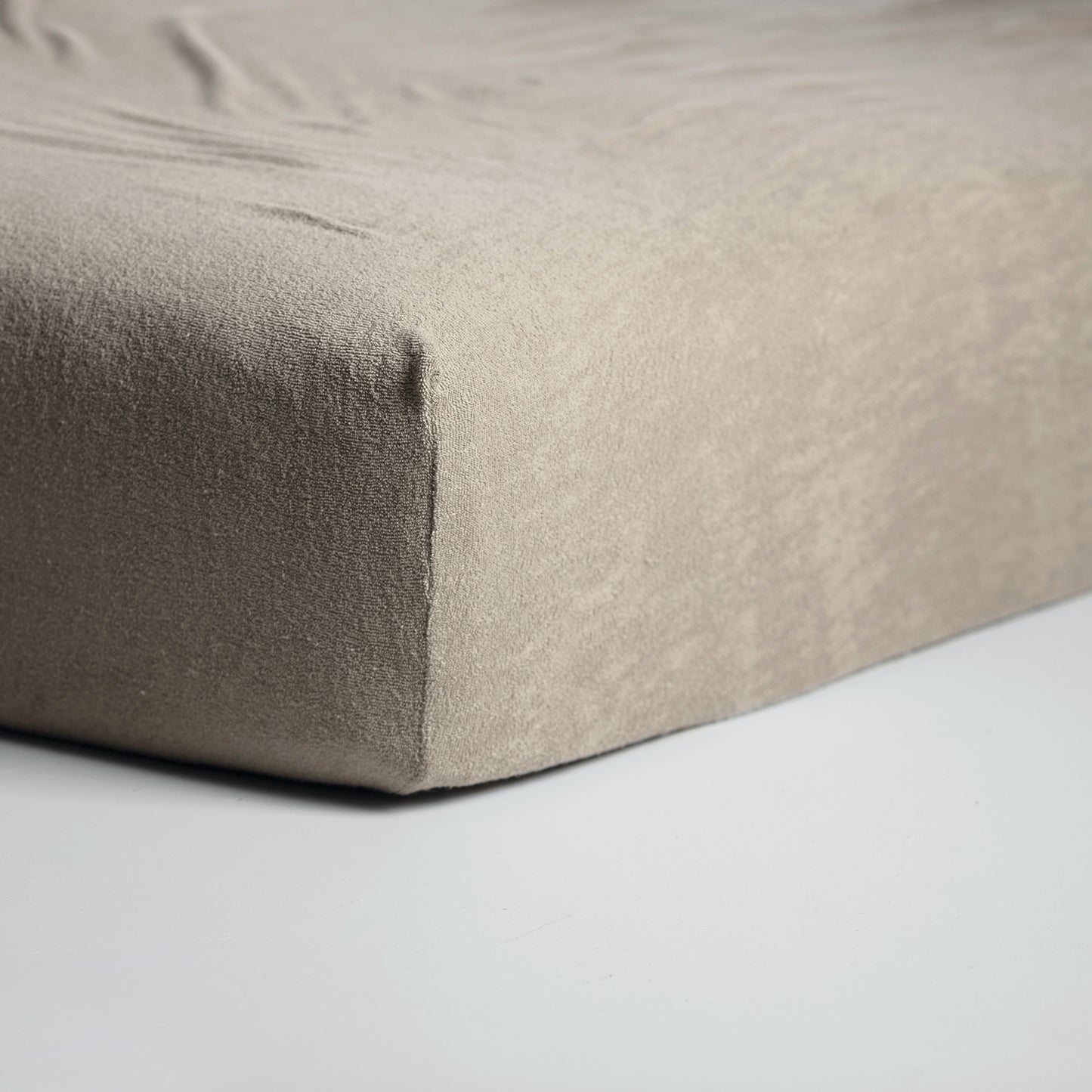 Hoeslaken badstof taupe