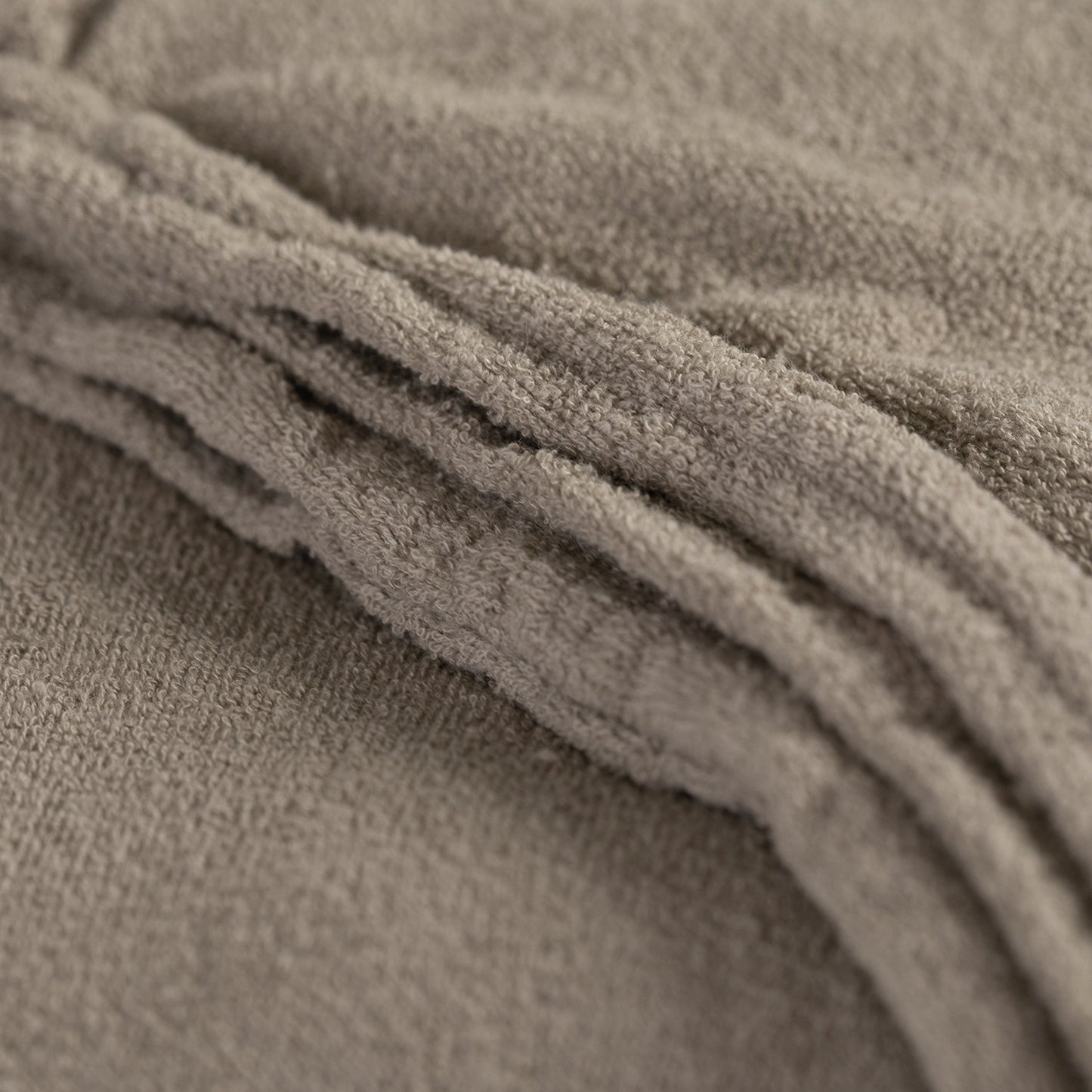 Hoeslaken badstof taupe