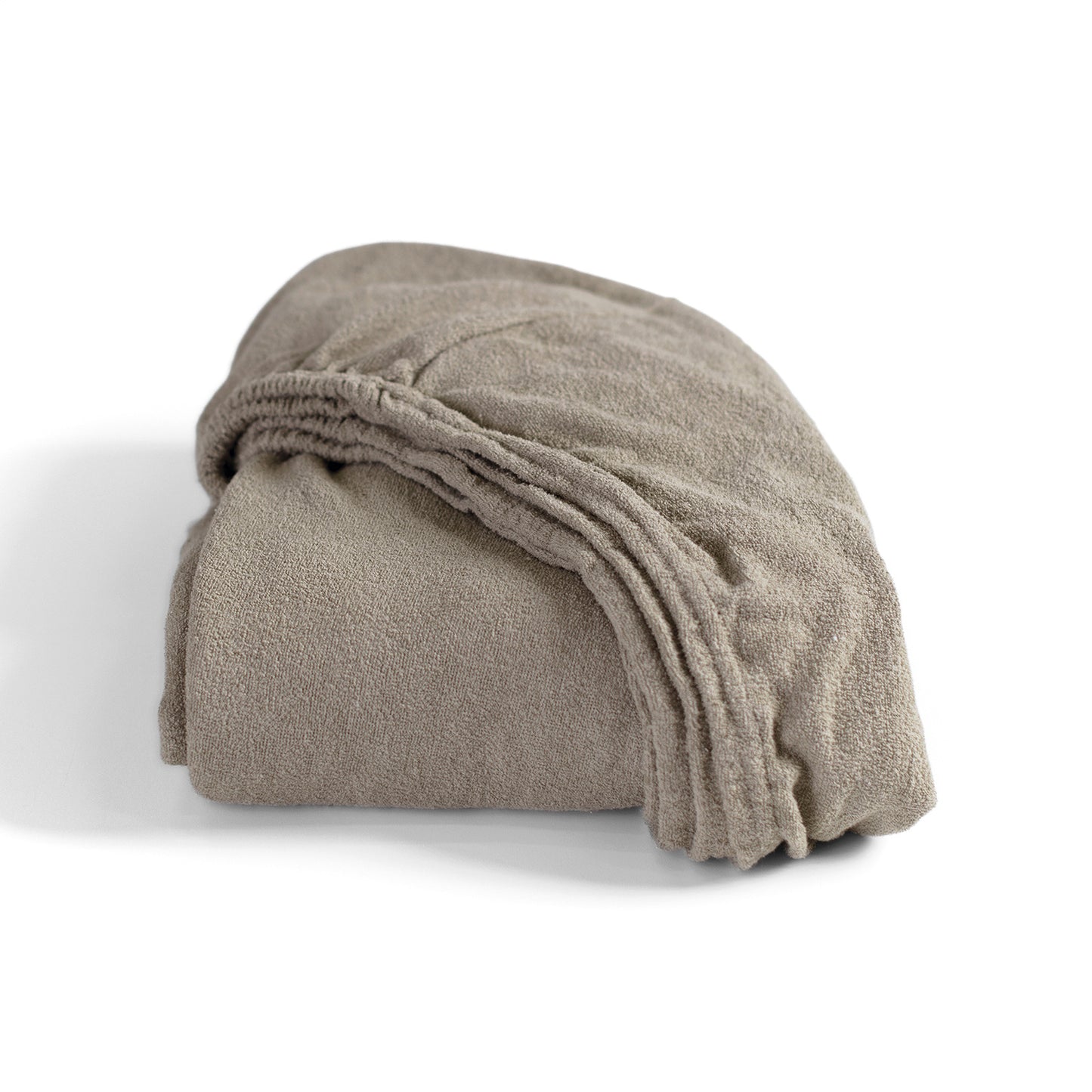 Hoeslaken badstof taupe