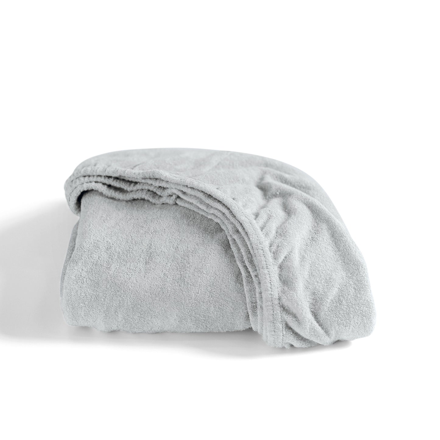 Hoeslaken badstof lichtgrijs