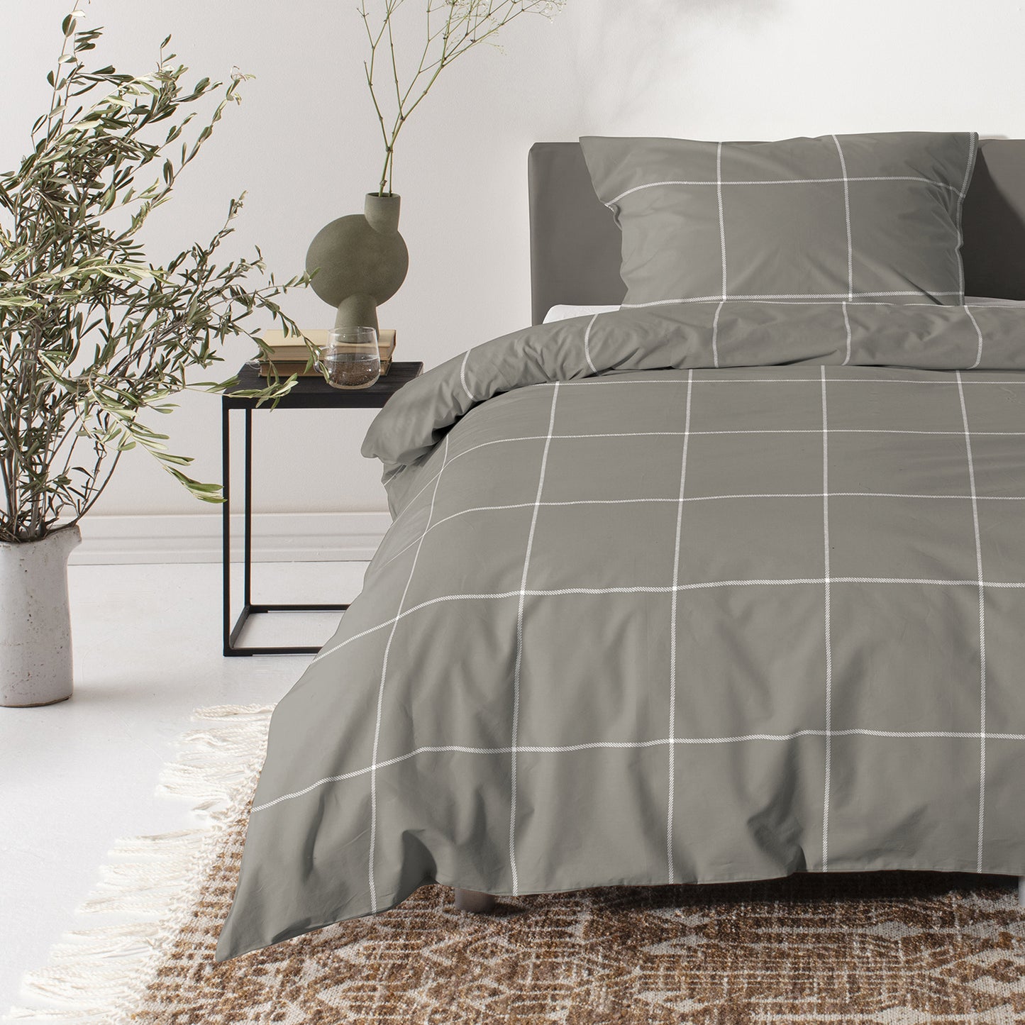 Robyn Bettbezug Satin Taupe