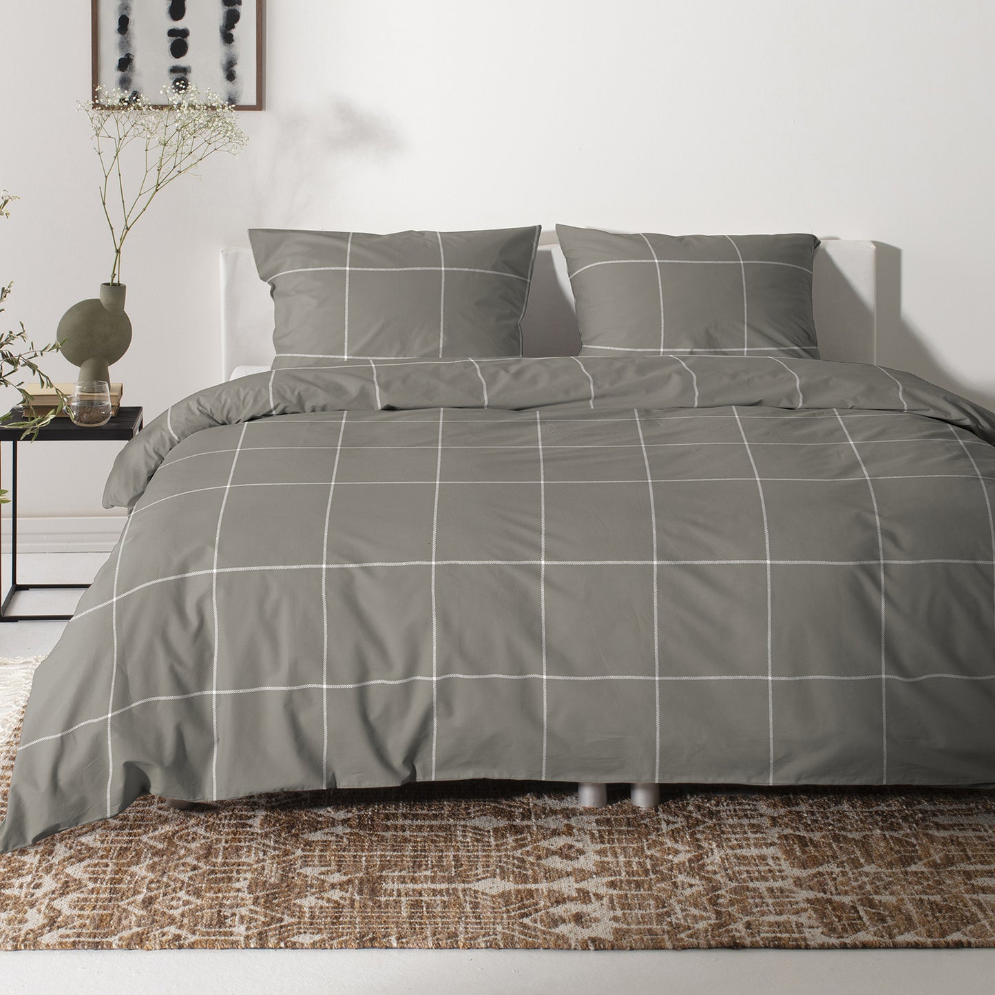 Robyn Bettbezug Satin Taupe