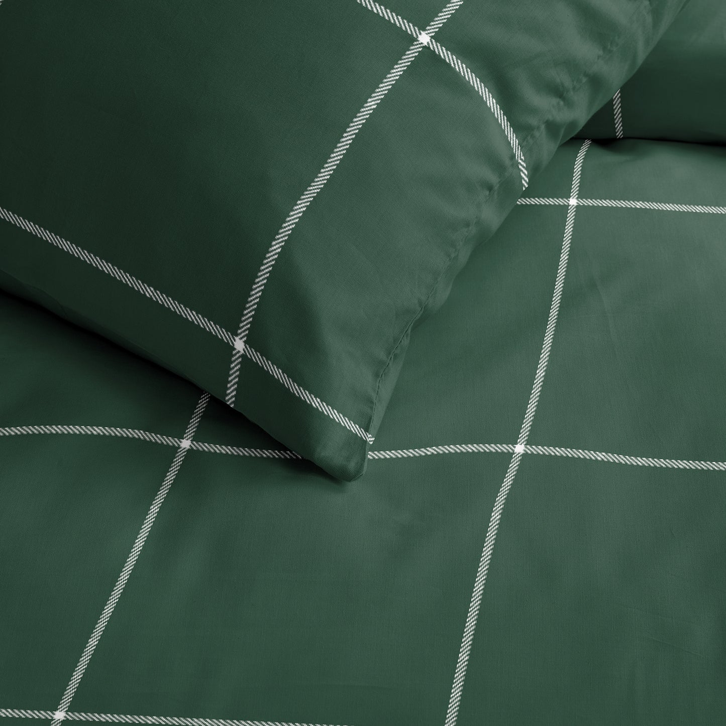Robyn duvet cover satin dark green