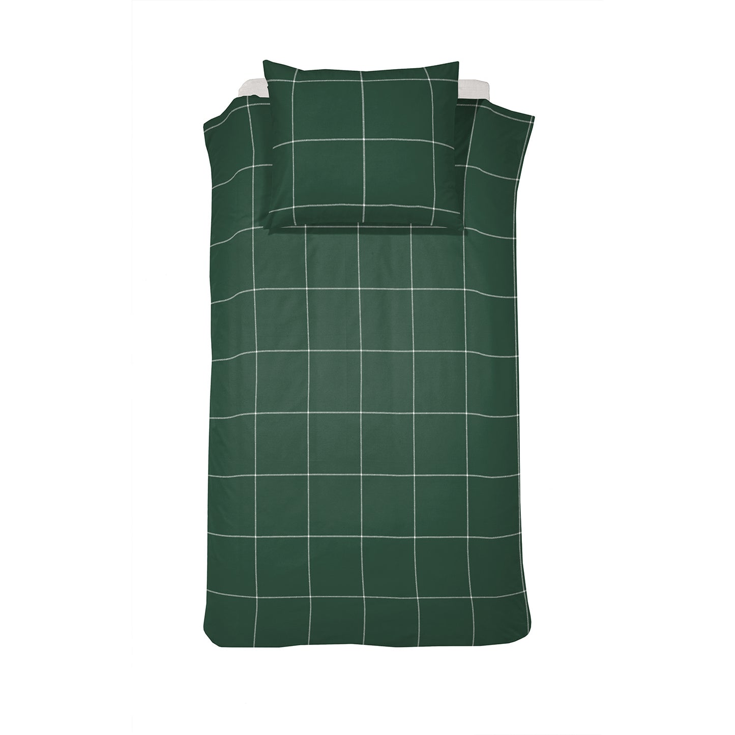 Robyn duvet cover satin dark green