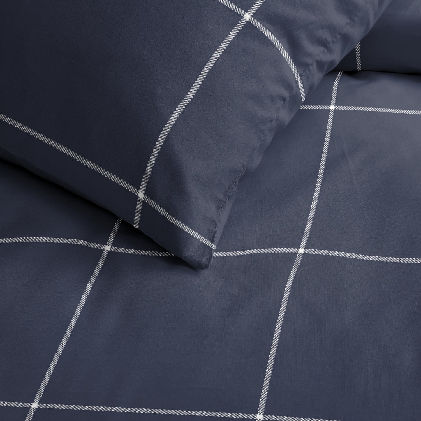 Robyn duvet cover satin dark blue