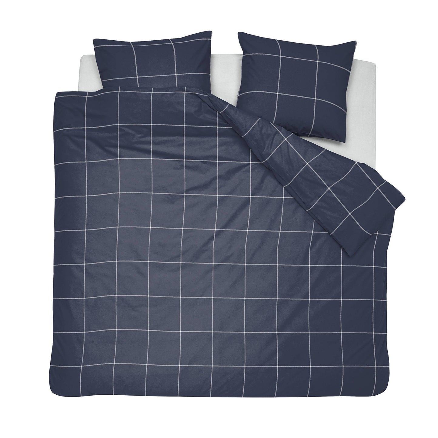 Robyn duvet cover satin dark blue