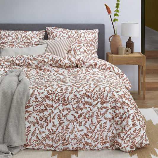 Lotta Bettbezug Baumwolle terra