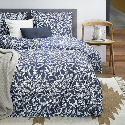 Lotta Bettbezug Baumwolle blau