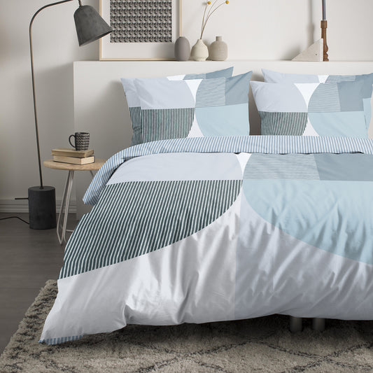 Knut duvet cover cotton blue