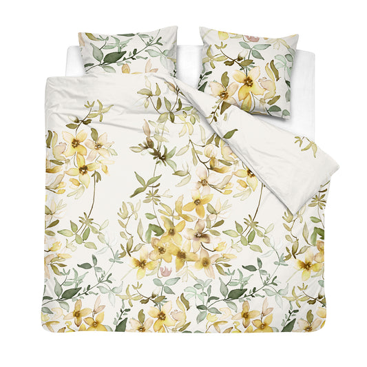 Wonder dekbedovertrek katoen geel