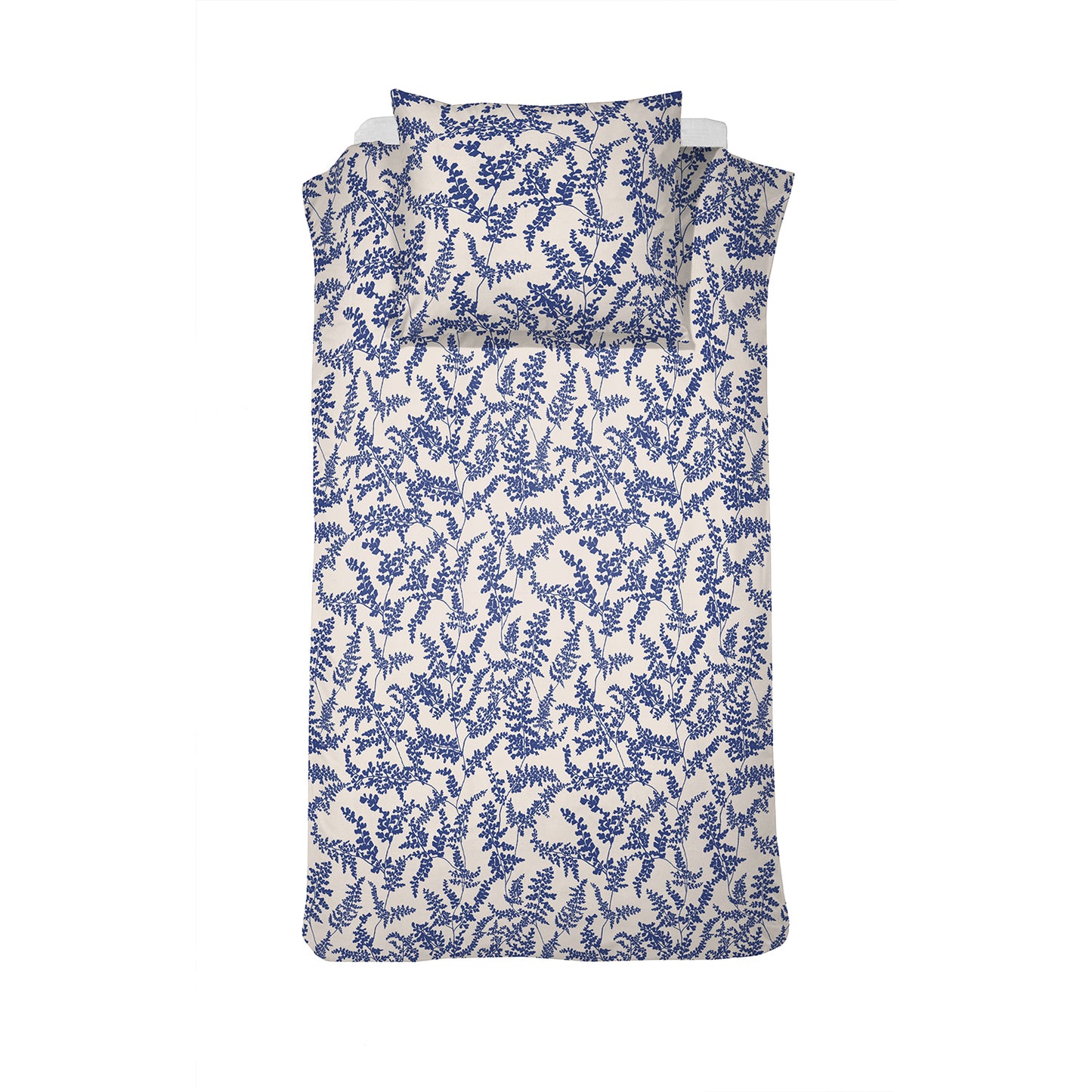 Melodie dekbedovertrek katoen blauw