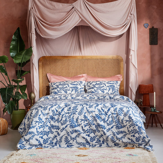 Melody Bettbezug Baumwolle blau