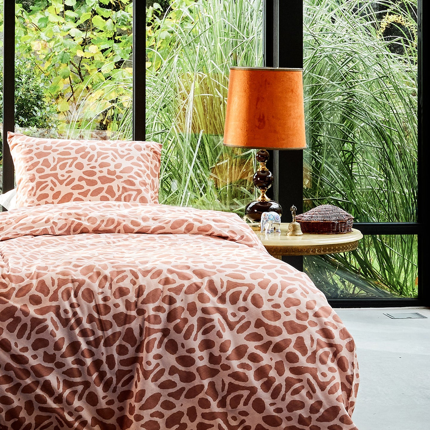 Savanne dekbedovertrek katoen terra