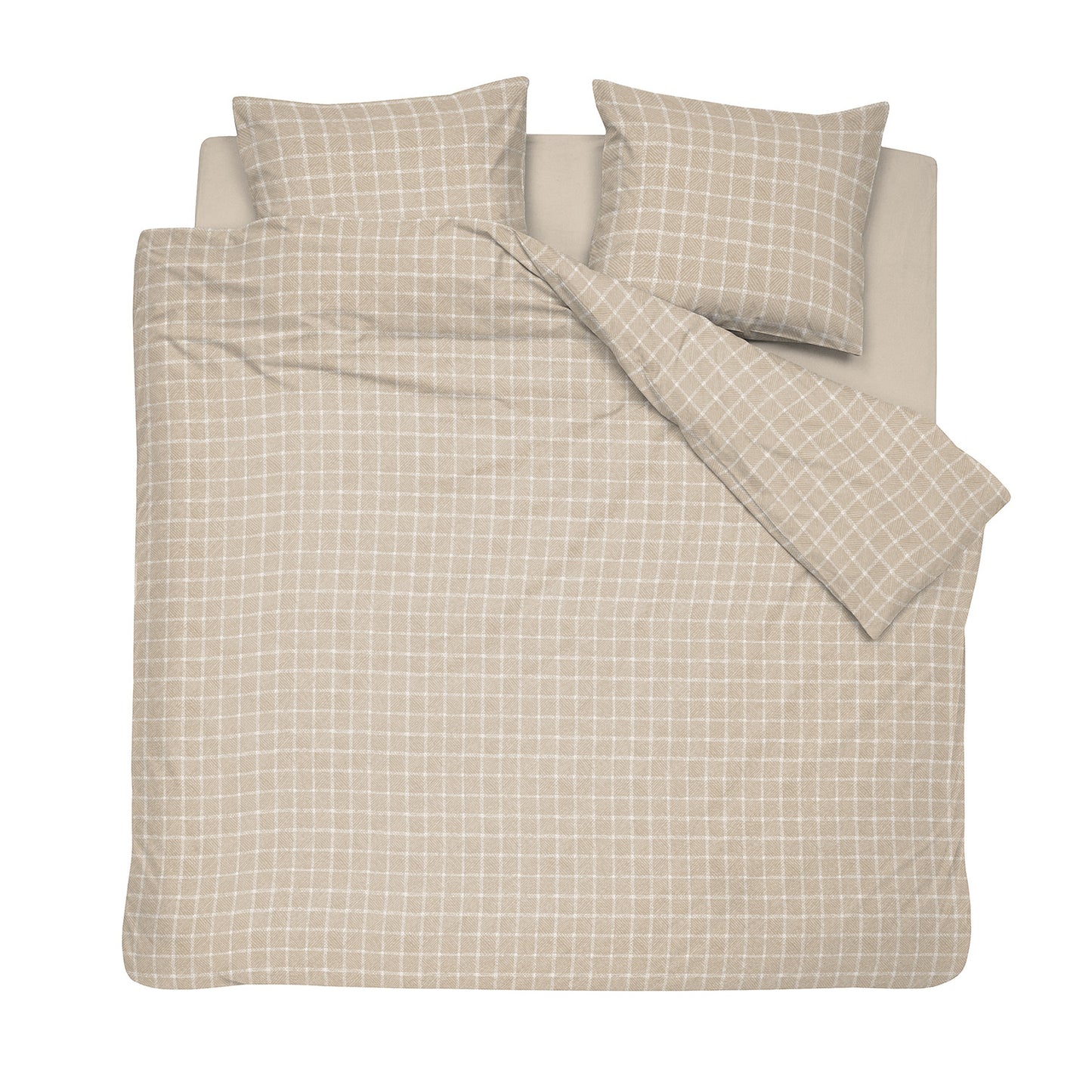 Carre duvet cover flannel natural