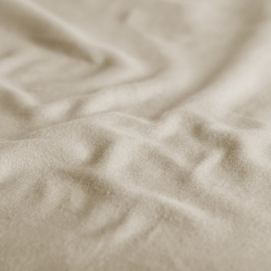 Sheet flannel light sand