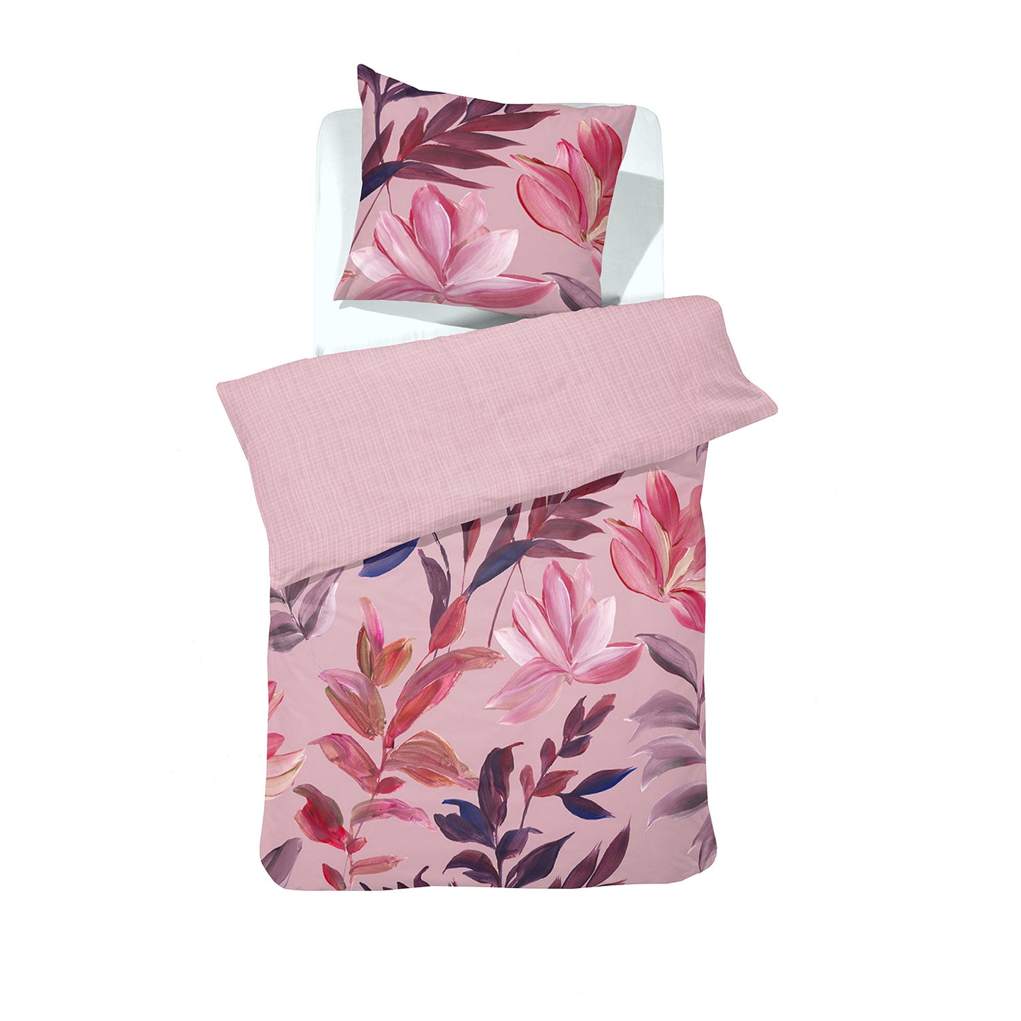 Bettwäsche-Set „Passion“ aus Baumwolle, rosa