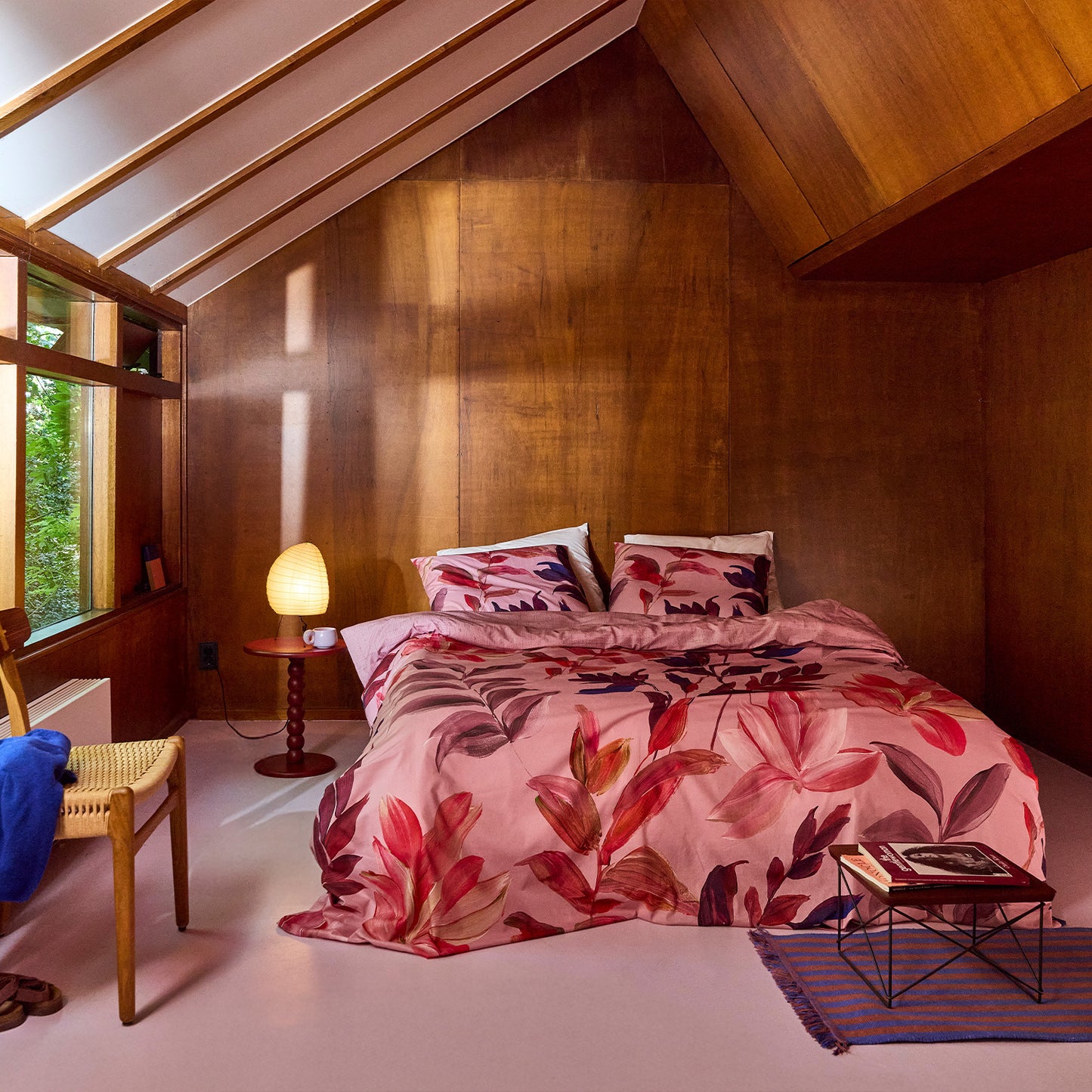 Bettwäsche-Set „Passion“ aus Baumwolle, rosa