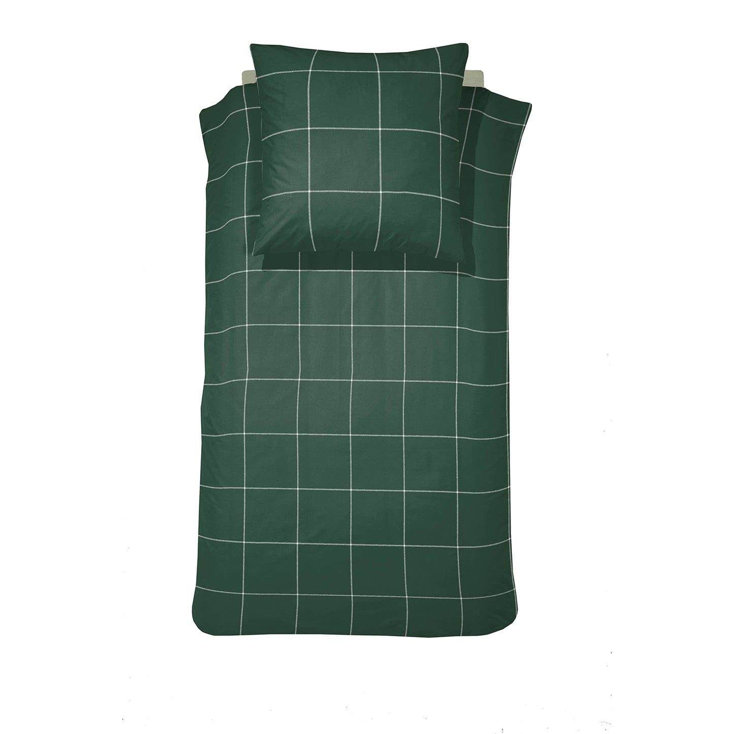 Robyn duvet cover satin dark green