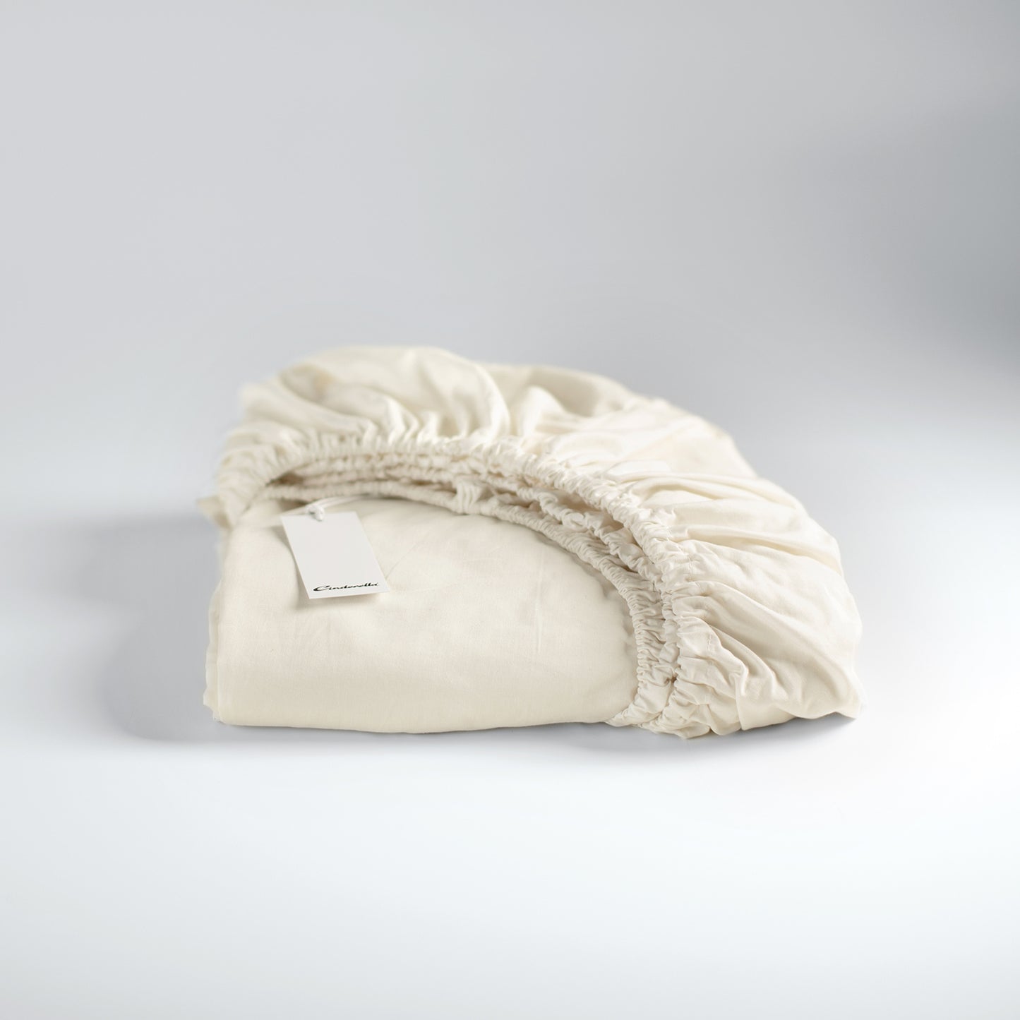 Weekend fitted sheet cotton ivory