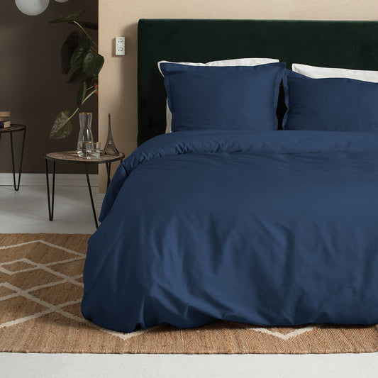 Sundays duvet cover cotton sateen navy