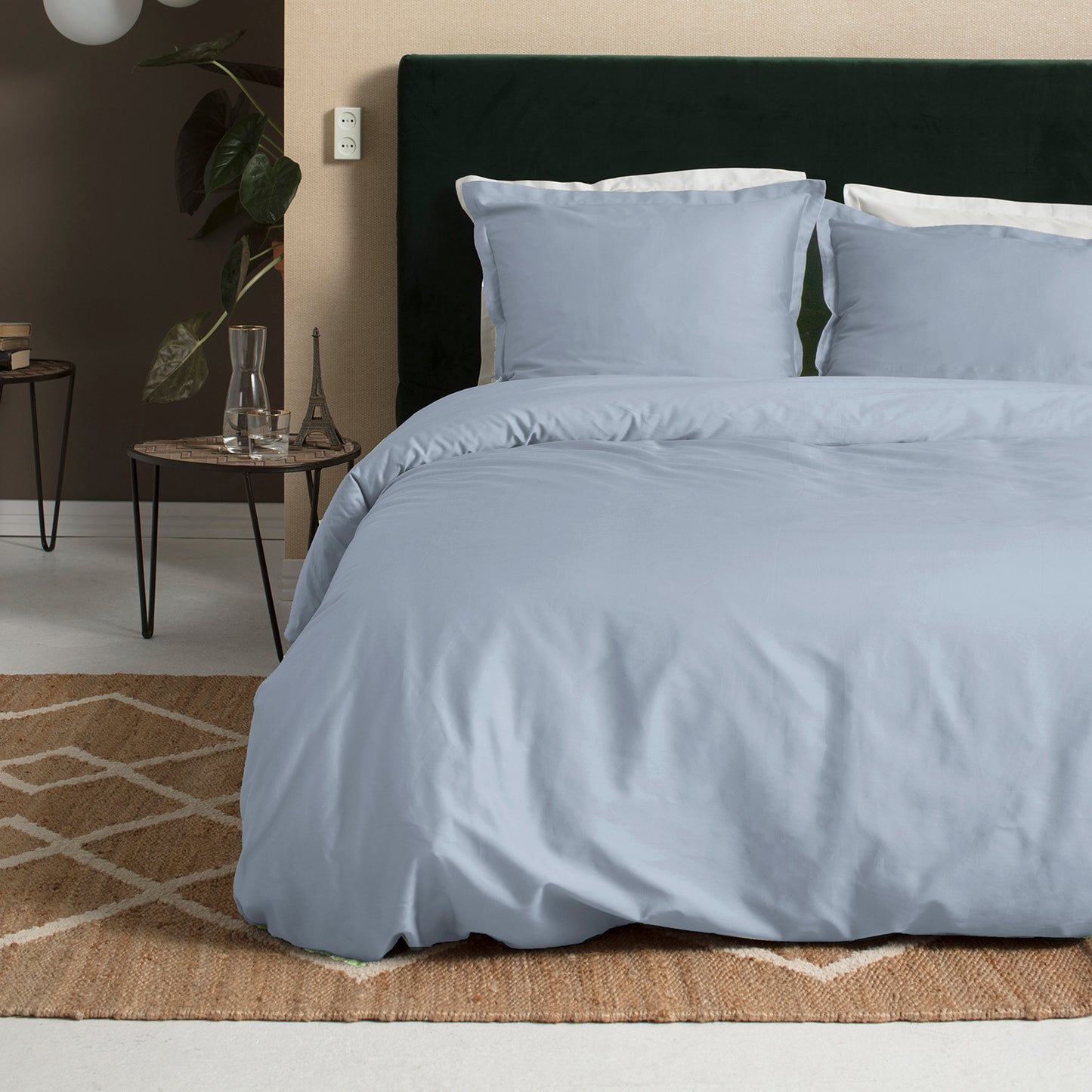 Sundays Bettbezug Baumwollsatin hellblau