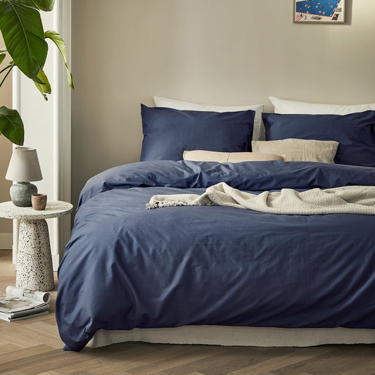 Weekend duvet cover cotton navy