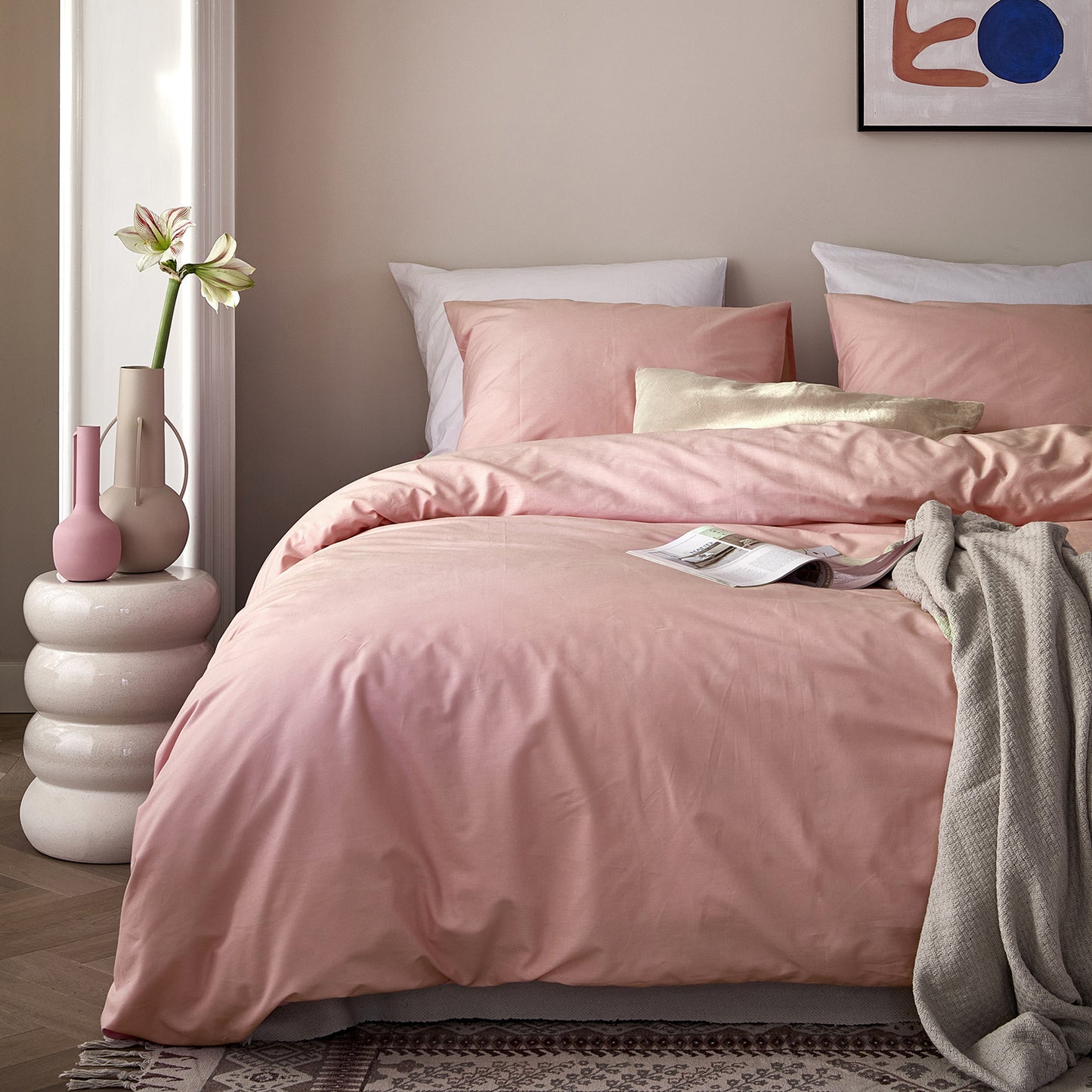 Weekend Bettbezug Baumwolle rosa