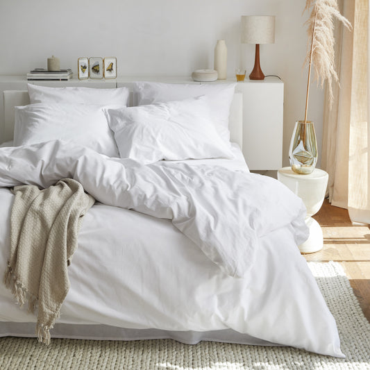 Weekend dekbedovertrek katoen wit