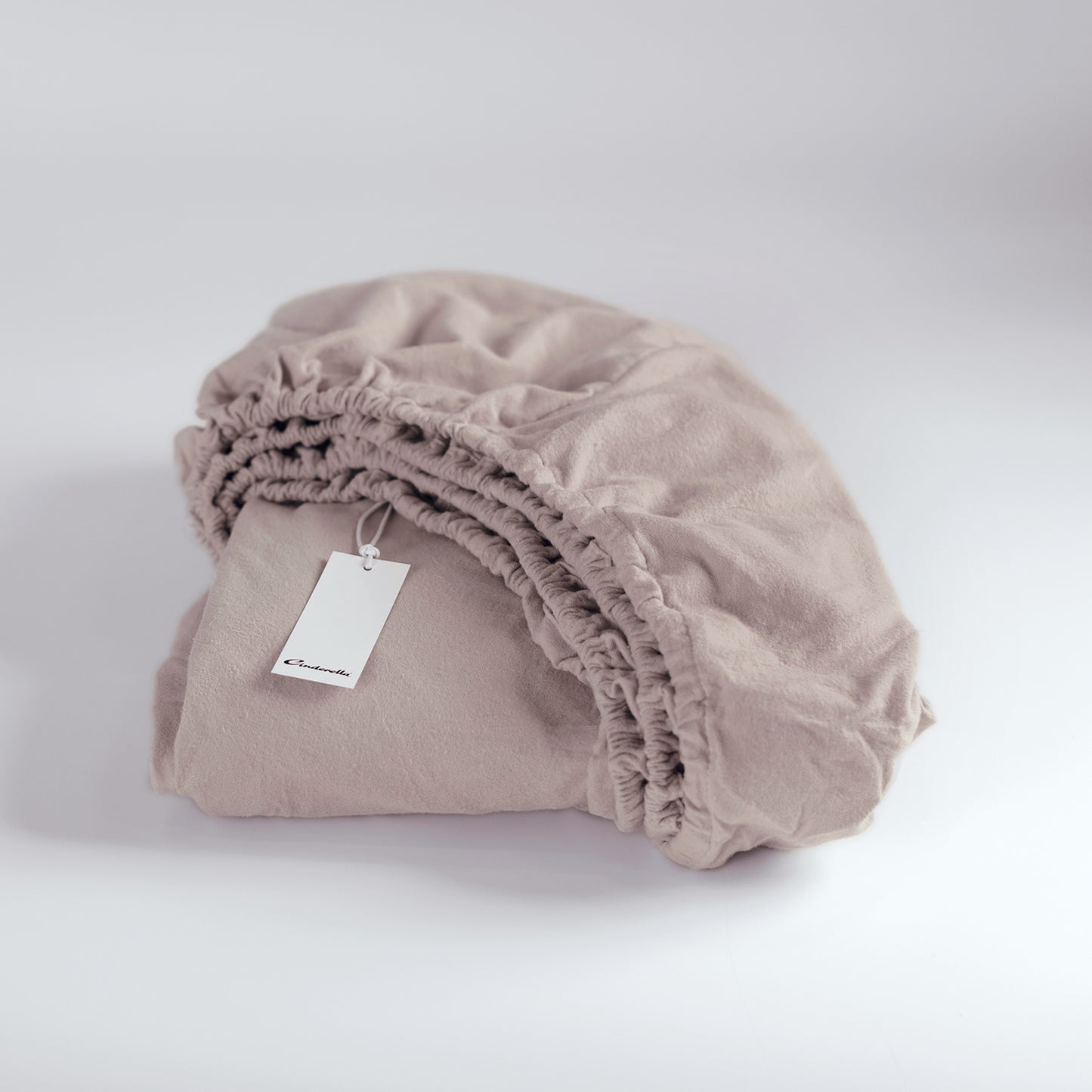 Fitted sheet flannel taupe