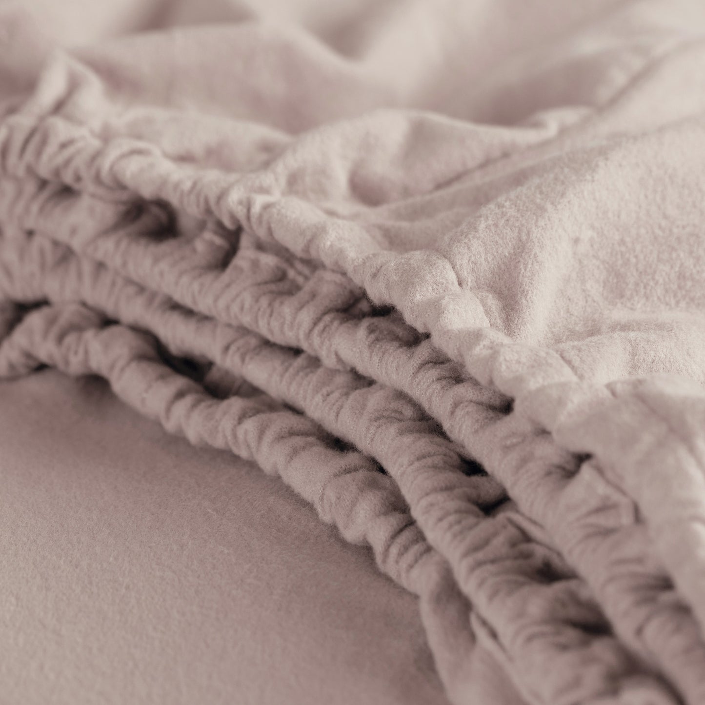 Fitted sheet flannel taupe