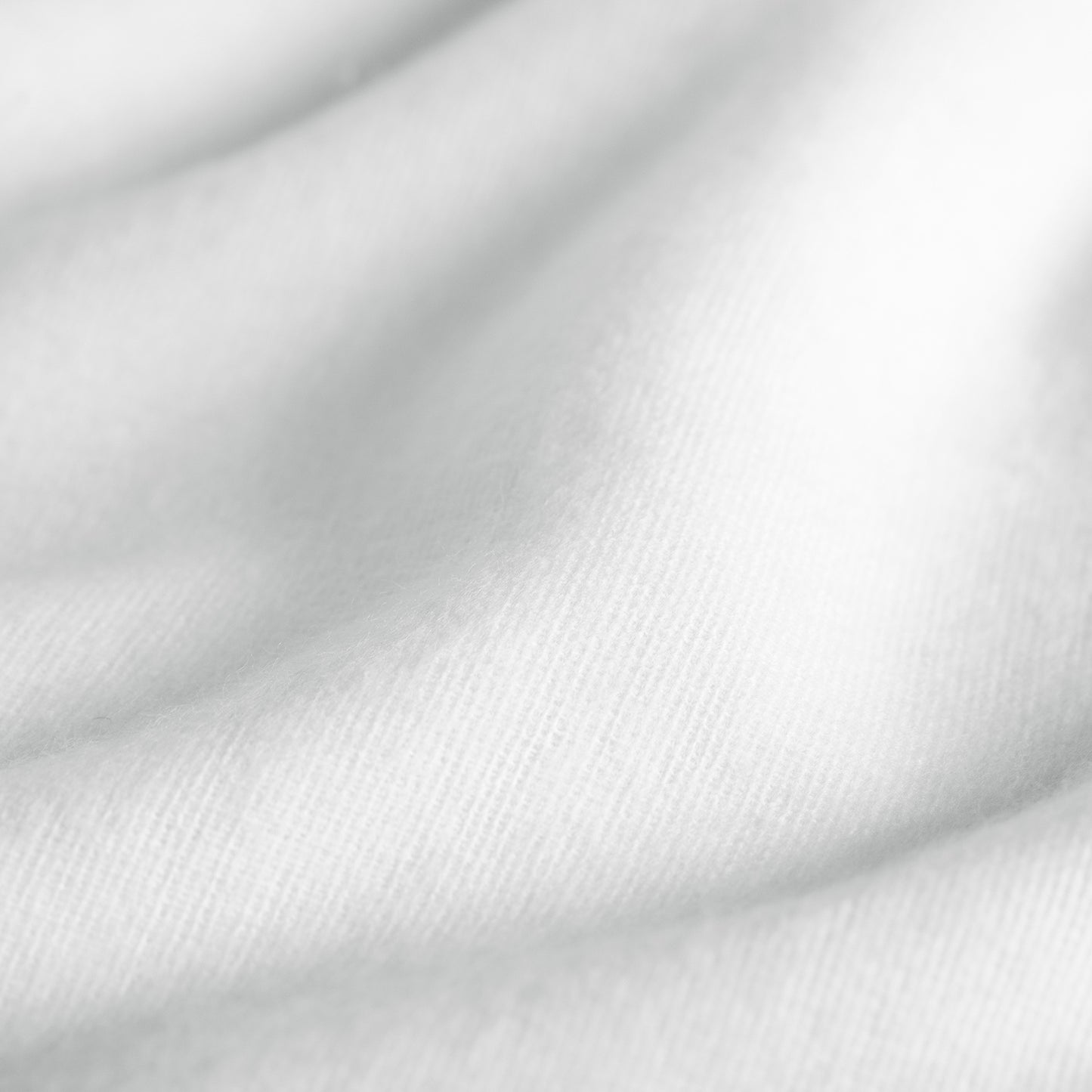 Topper fitted sheet flannel white