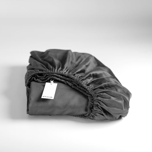 Weekend fitted sheet cotton anthracite
