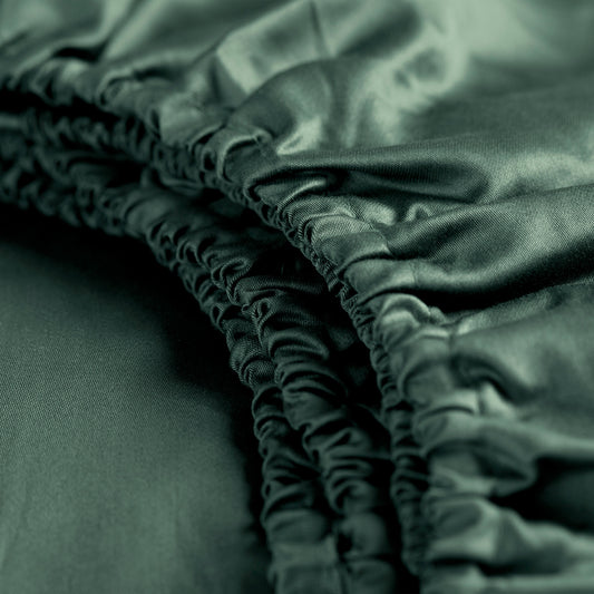 Sundays hoeslaken katoen-satijn groen